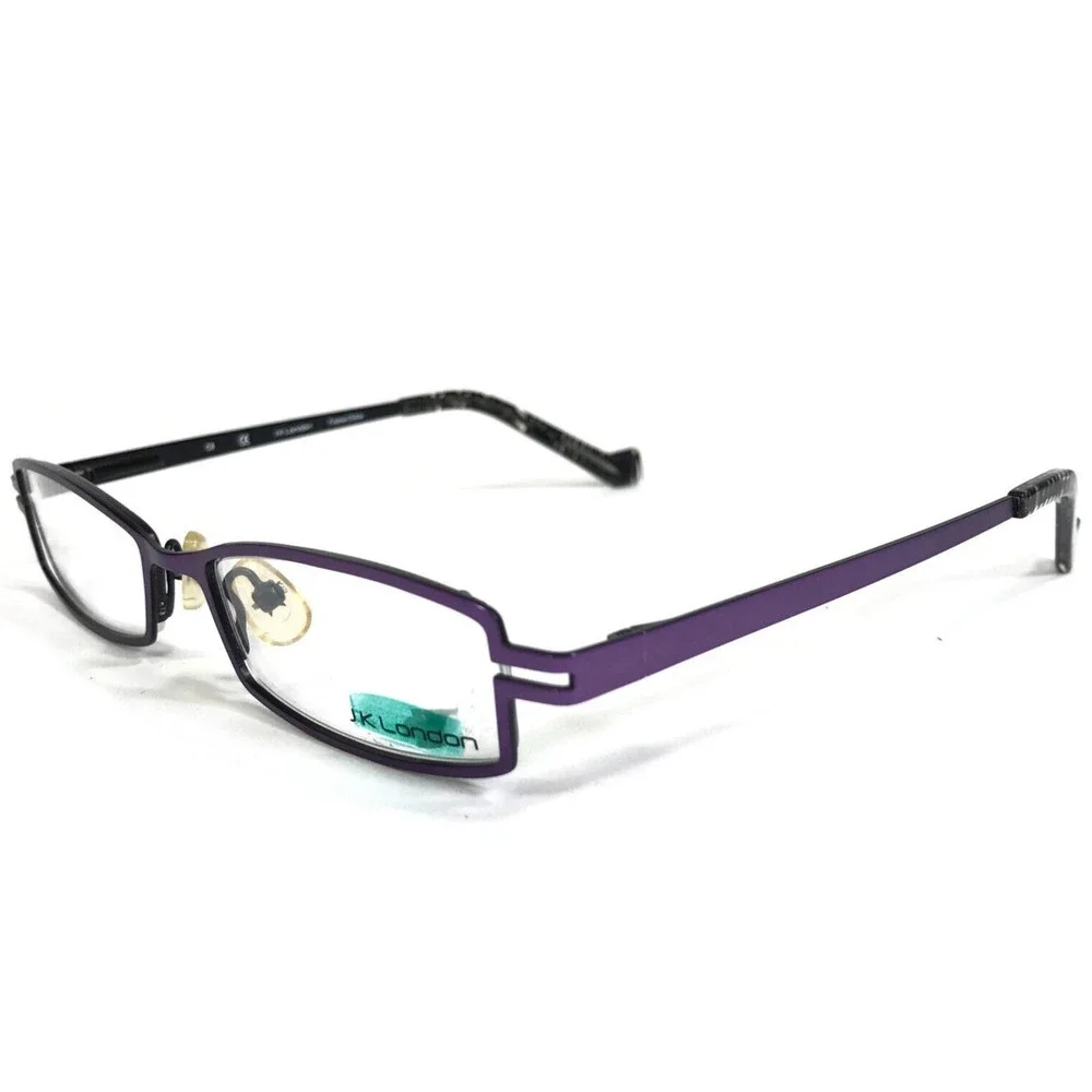 Jk London Eyeglasses Frames 8048 ANGEL M10 Purple Rectangular Semi Rim 47-16-135
